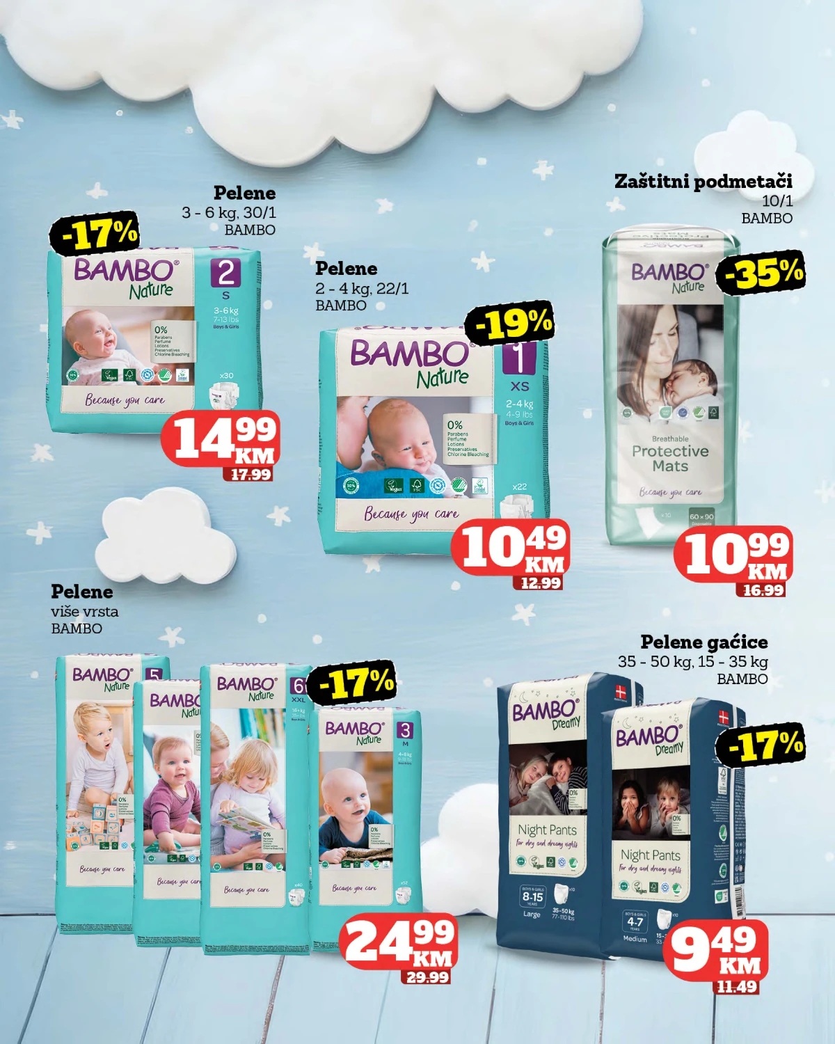 Tropic katalog strana 36 – Bambo pelene, pelene gaćice i zaštitni podmetači