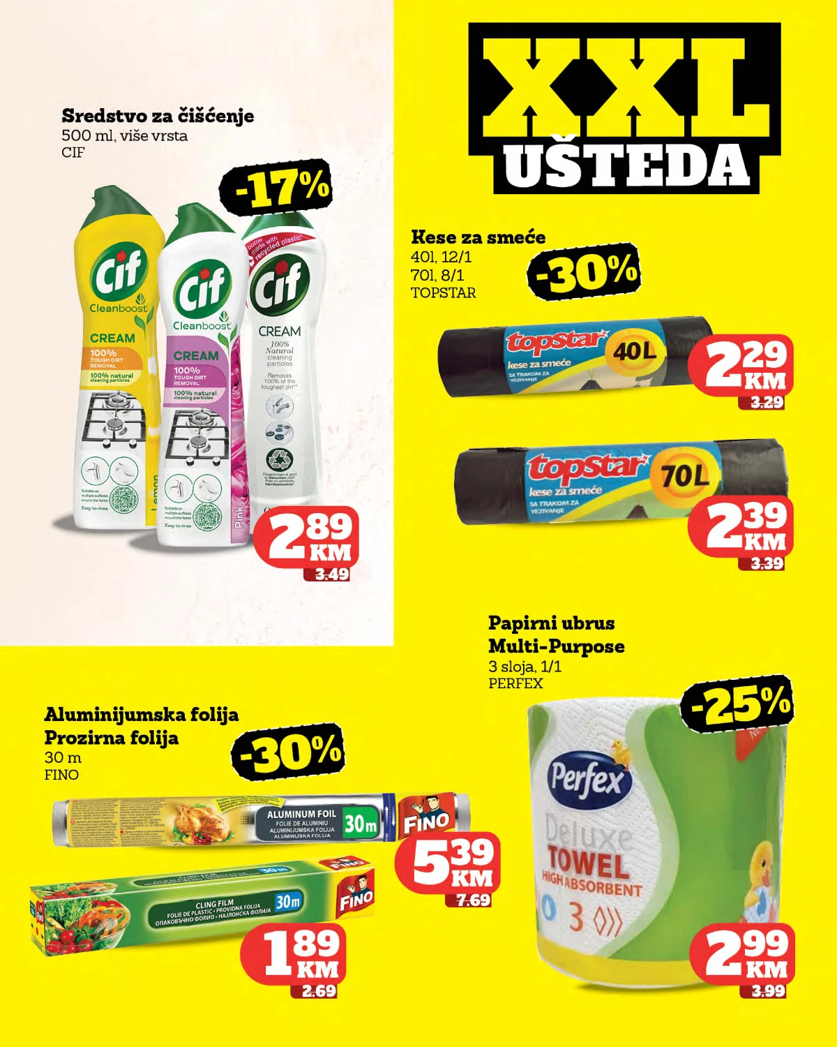 Tropic katalog strana 39 – Cif, kese za smeće, folije i Perfex ubrusi