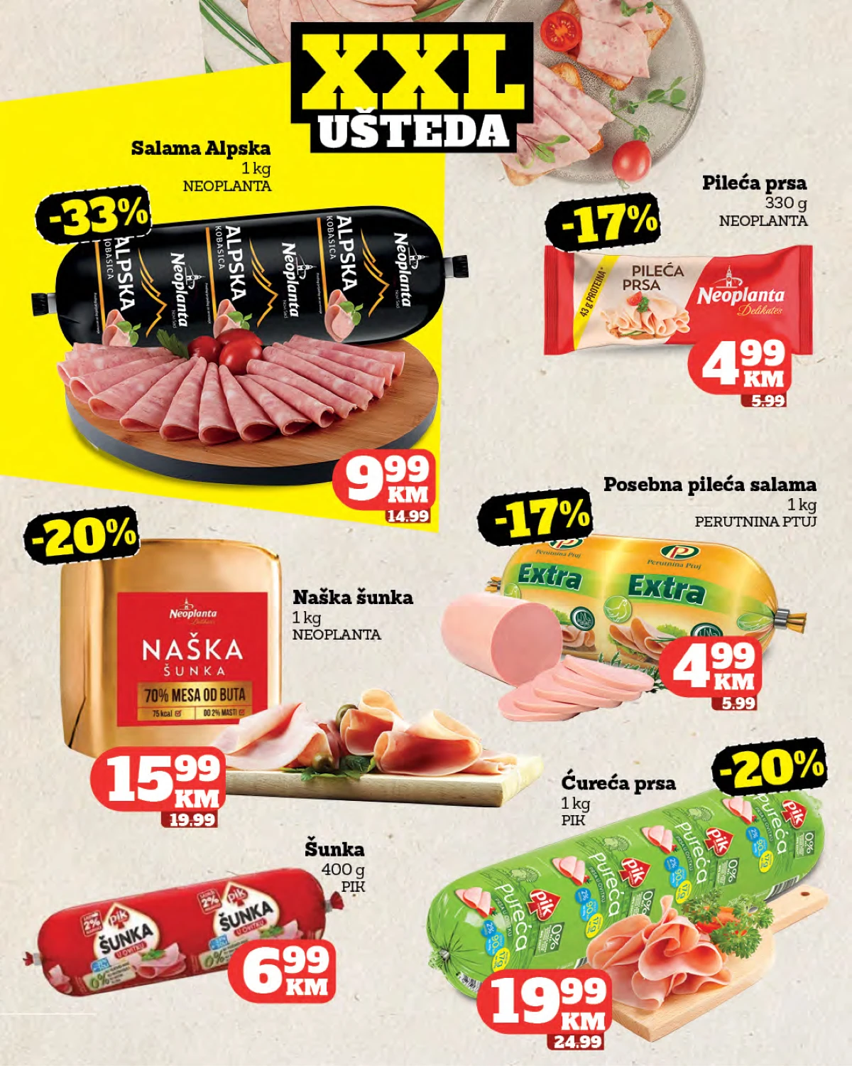Tropic katalog strana 6 – hrenovke i kobasice na akciji