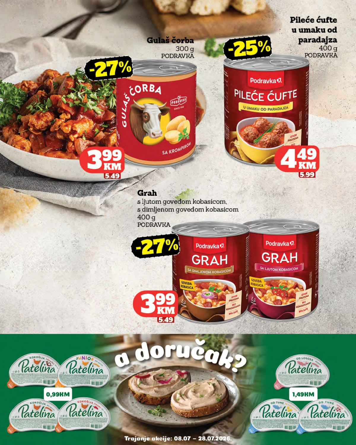 Tropic katalog strana 8 – akcijska ponuda prehrambenih proizvoda