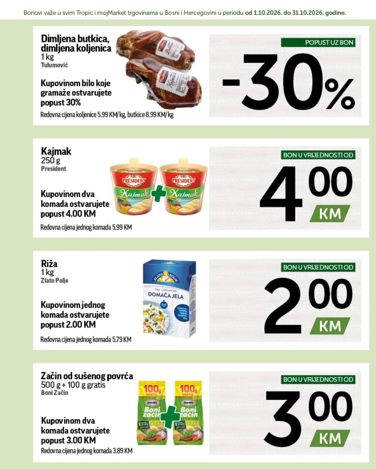 Tropic i mojMarket Super Bonbonjera – dimljena butkica, kajmak, riža i začin
