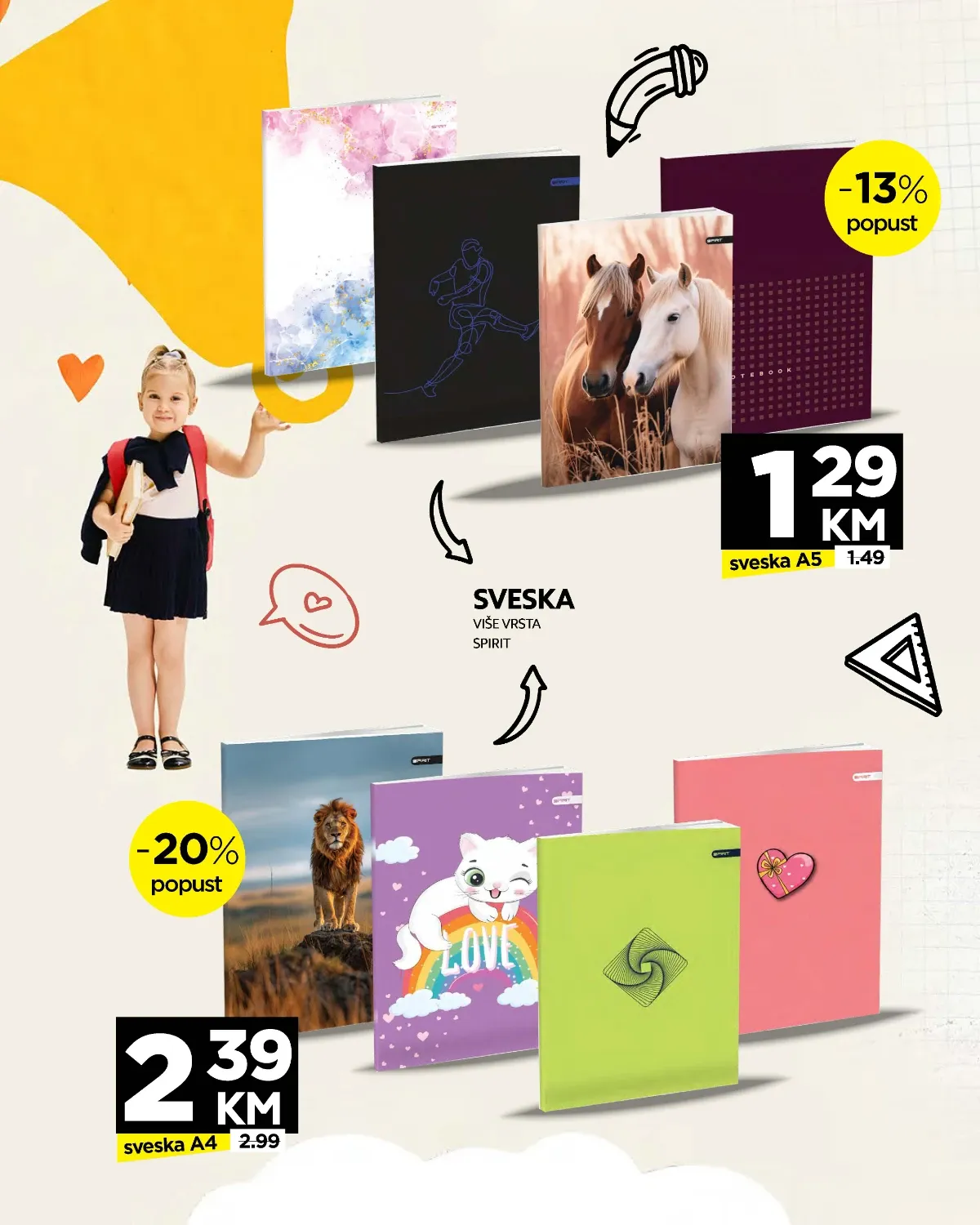 Tropic školska akcija – Spirit sveske A5 i A4 uz popuste do 20%