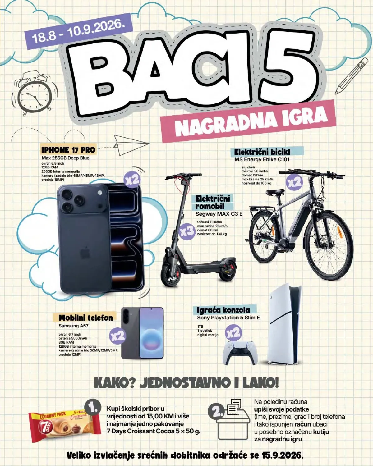 Tropic Baci 5 nagradna igra od 18.08. do 10.09.2026. – telefoni, PlayStation 5, električni bicikli i romobili