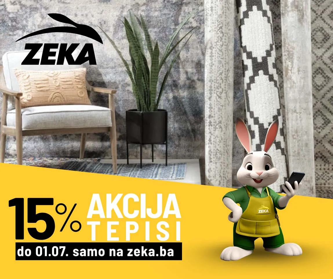 Zeka akcija TEPISI sniženja do 01.07.2025