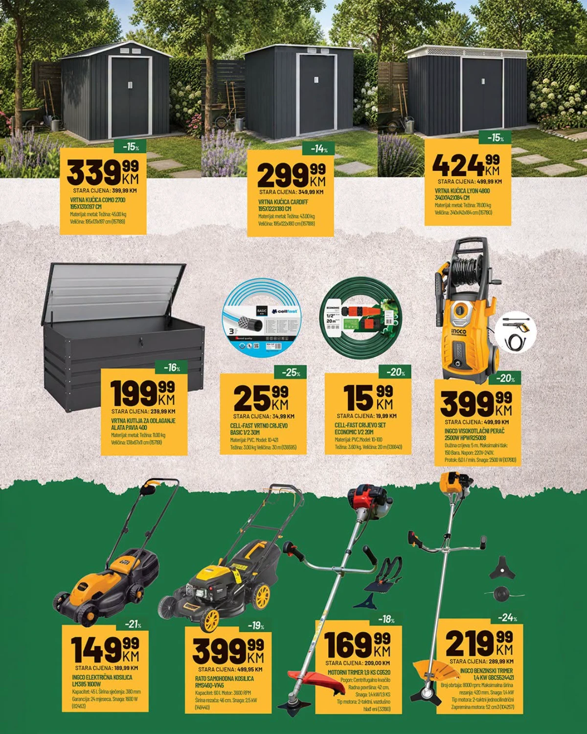ZEKA Bau Centar katalog – motorni alati i oprema za vrt