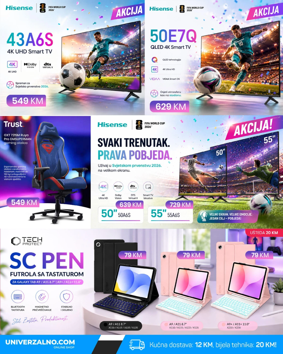 Univerzalno televizori i gaming oprema akcija