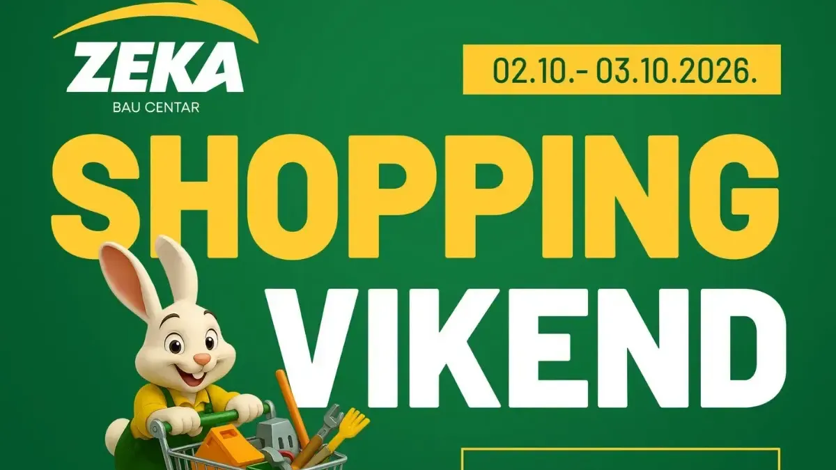 ZEKA Shopping vikend 02–03.10.2026. – popusti do 30%