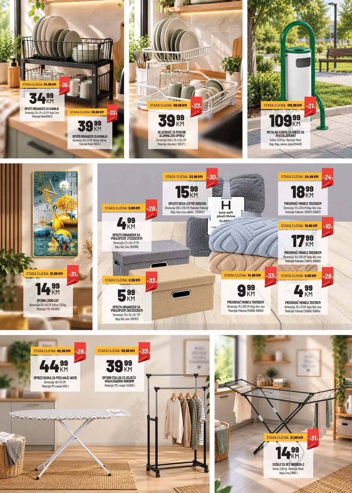 ZEKA Shopping vikend – oprema za kuhinju, odlaganje, sušenje veša i organizaciju doma