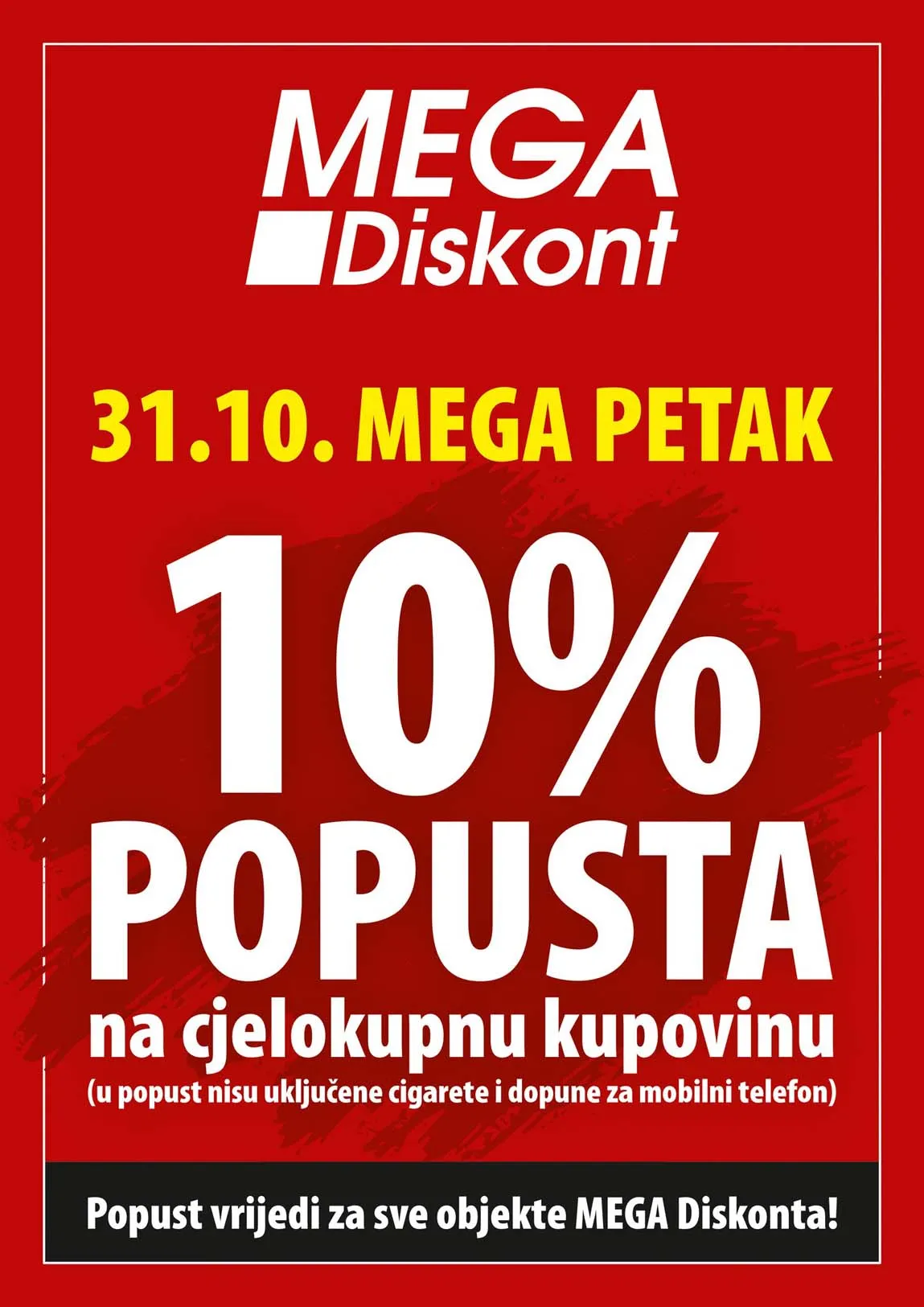 Mega diskont super cijene Mega diskont popust petkom