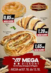 Nova akcija u Mega Diskont pekarama – Otoka, Vogošća, Tuzla! 