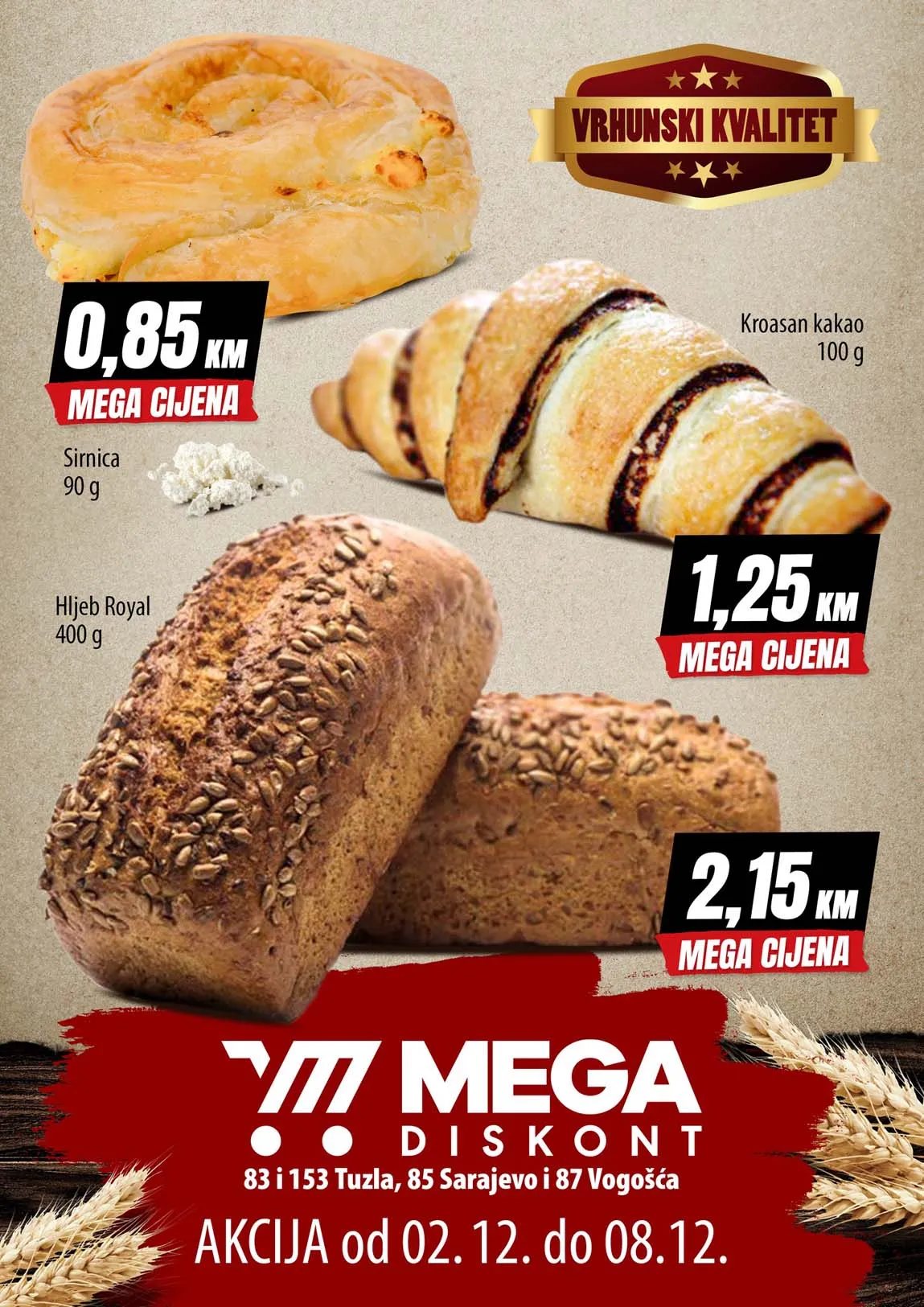 Mega diskont snizenja pekara