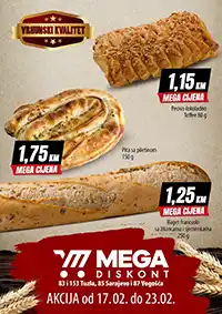 Mega Diskont akcija pekara Otoka Vogošća Tuzla sniženja