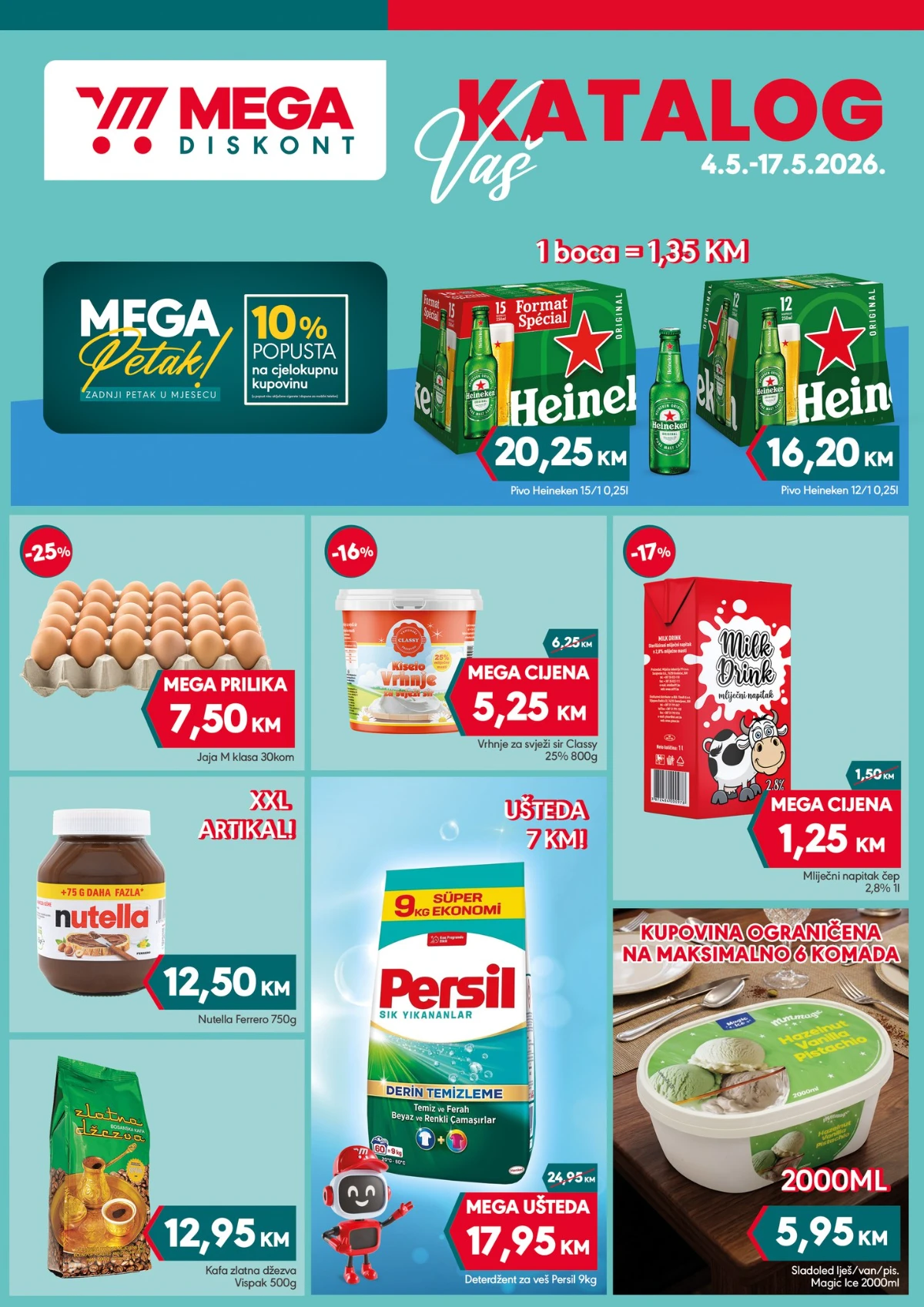 Mega Diskont katalog maj 2026 sniženja do 49% prehrana i kućne potrepštine
