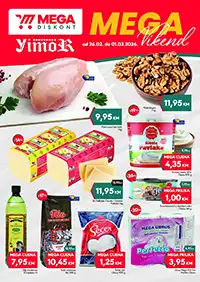 Yimor i Mega Diskont vikend akcija katalog sniženja prehrana piće kućne potrepštine BiH do 1. marta 2026