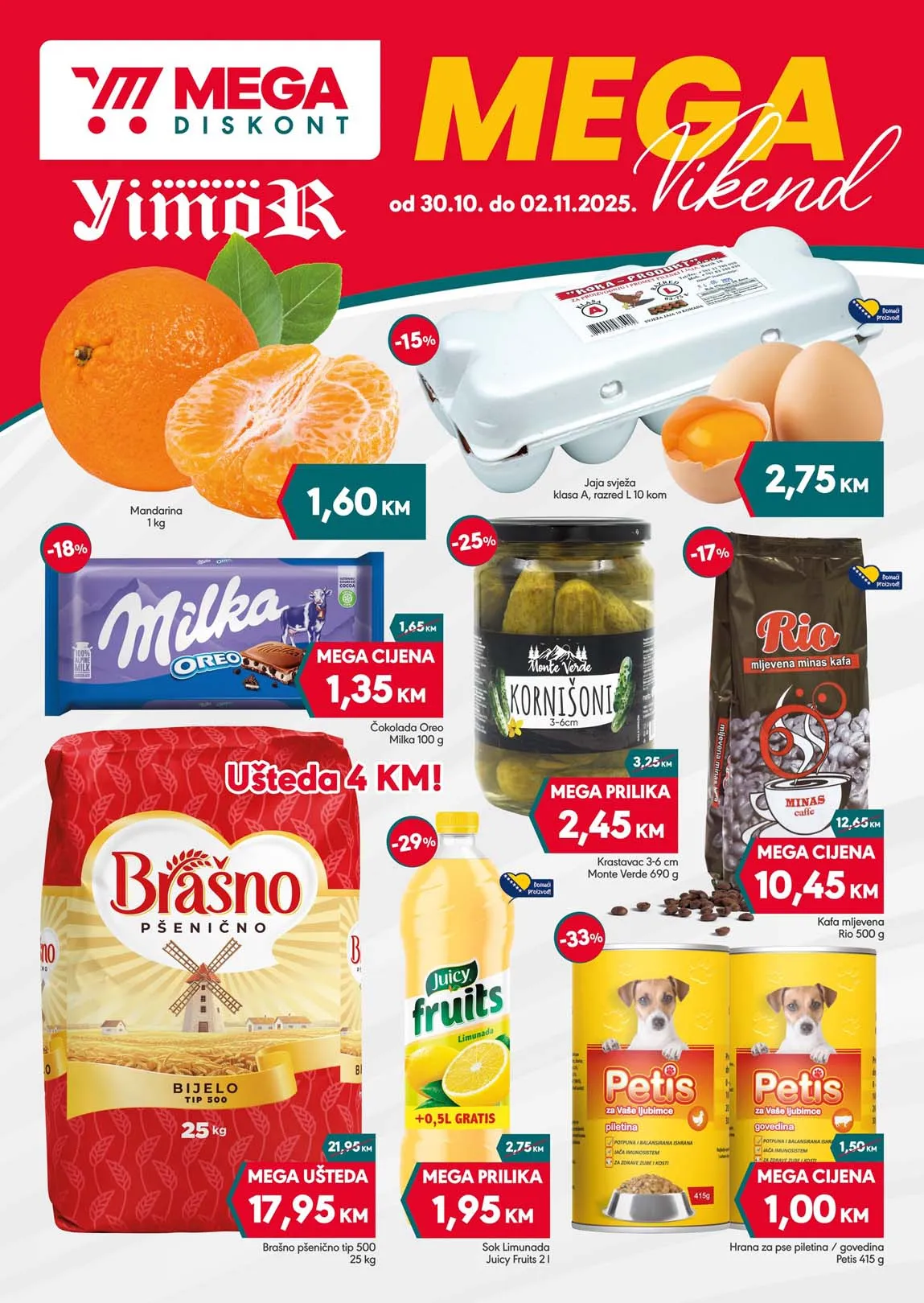 Yimor i Mega diskont vikend akcija sniženja Mega diskont vikend akcija