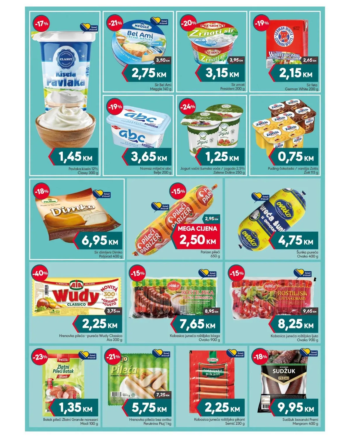 Mega Diskont katalog - pavlaka, sirevi, jogurti, kobasice i suhomesnati proizvodi
