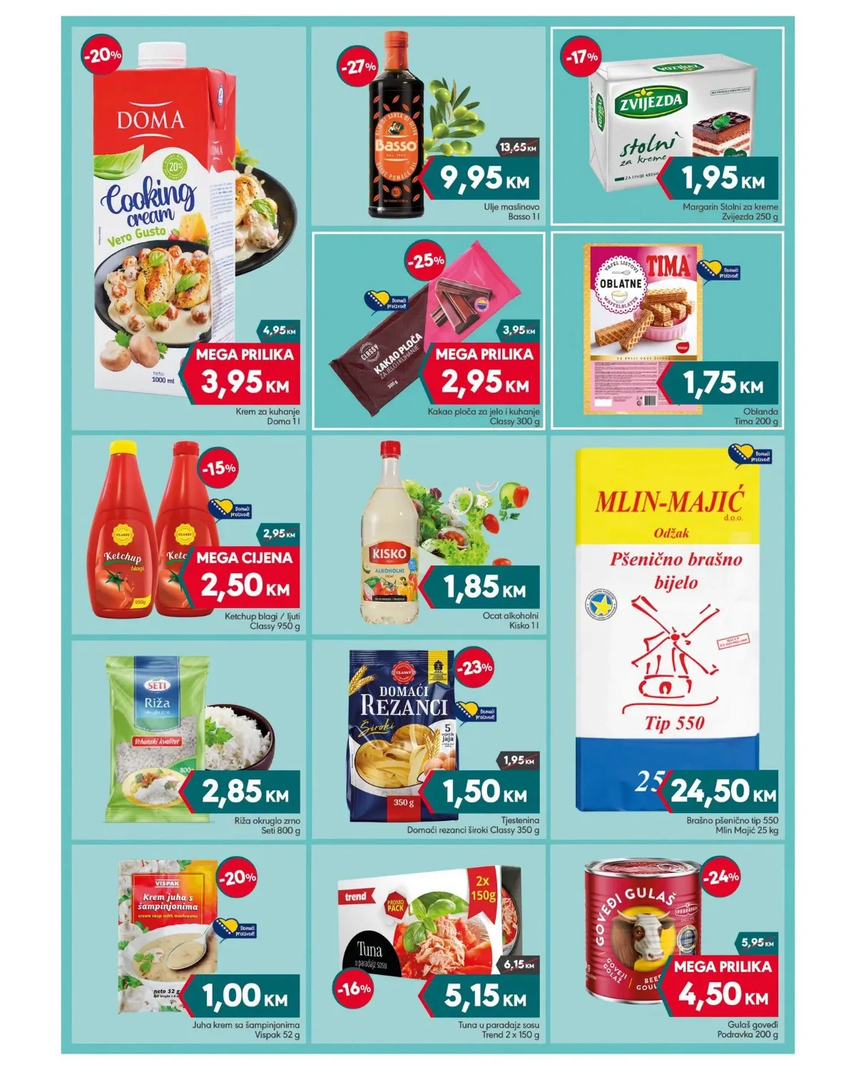 Mega Diskont katalog - brašno, riža, tjestenina, kečap, ulje i ostale prehrambene namirnice