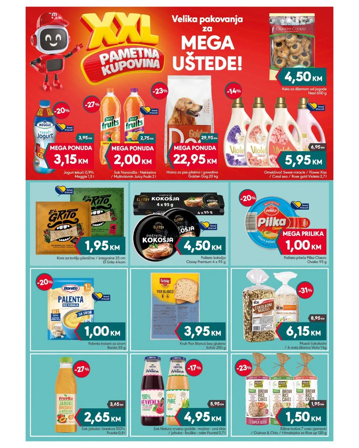 Mega Diskont katalog - XXL pakovanja, pića, hrana za kućne ljubimce i prehrambeni proizvodi