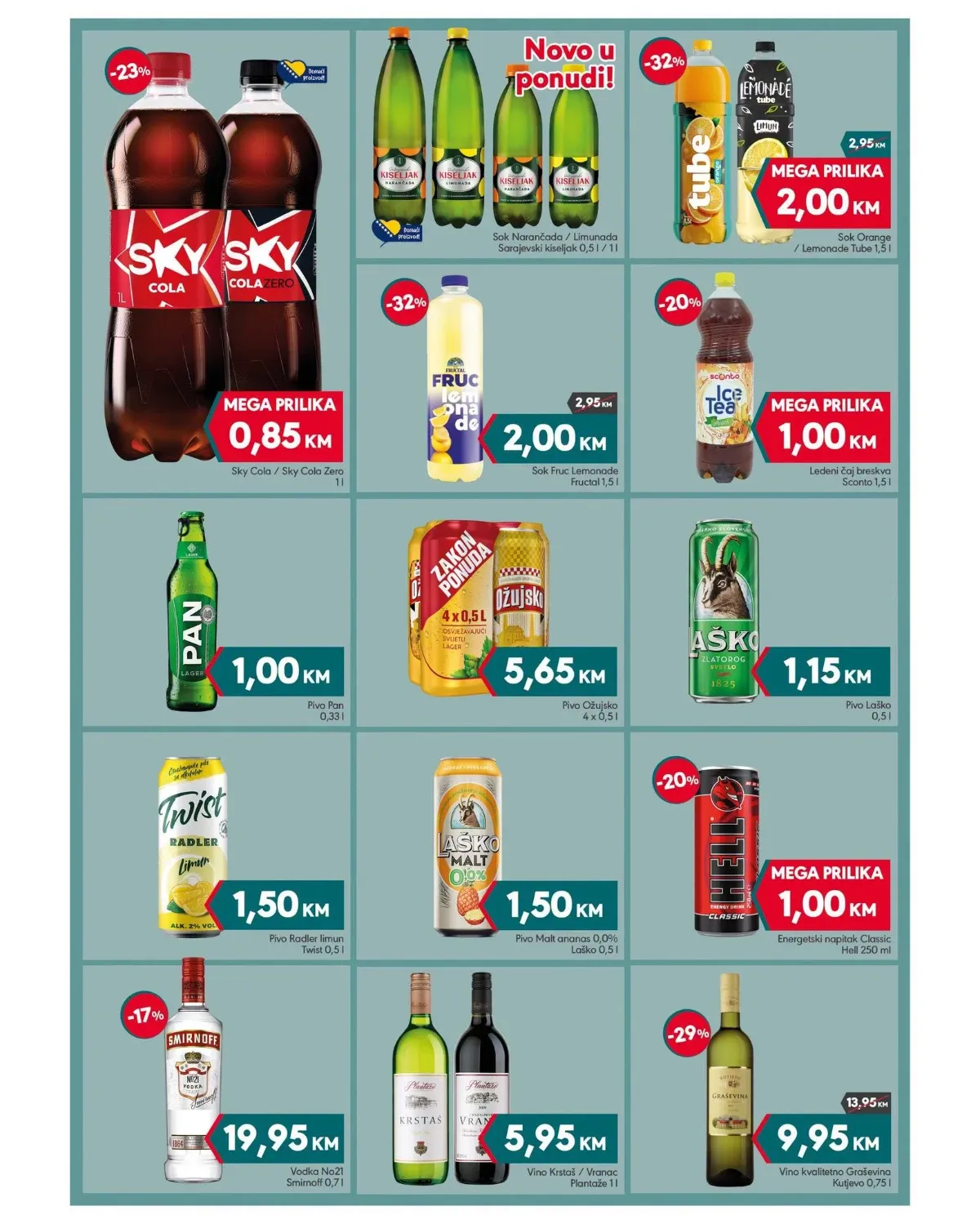 Mega Diskont katalog - deterdženti, omekšivači i sredstva za čišćenje na akciji