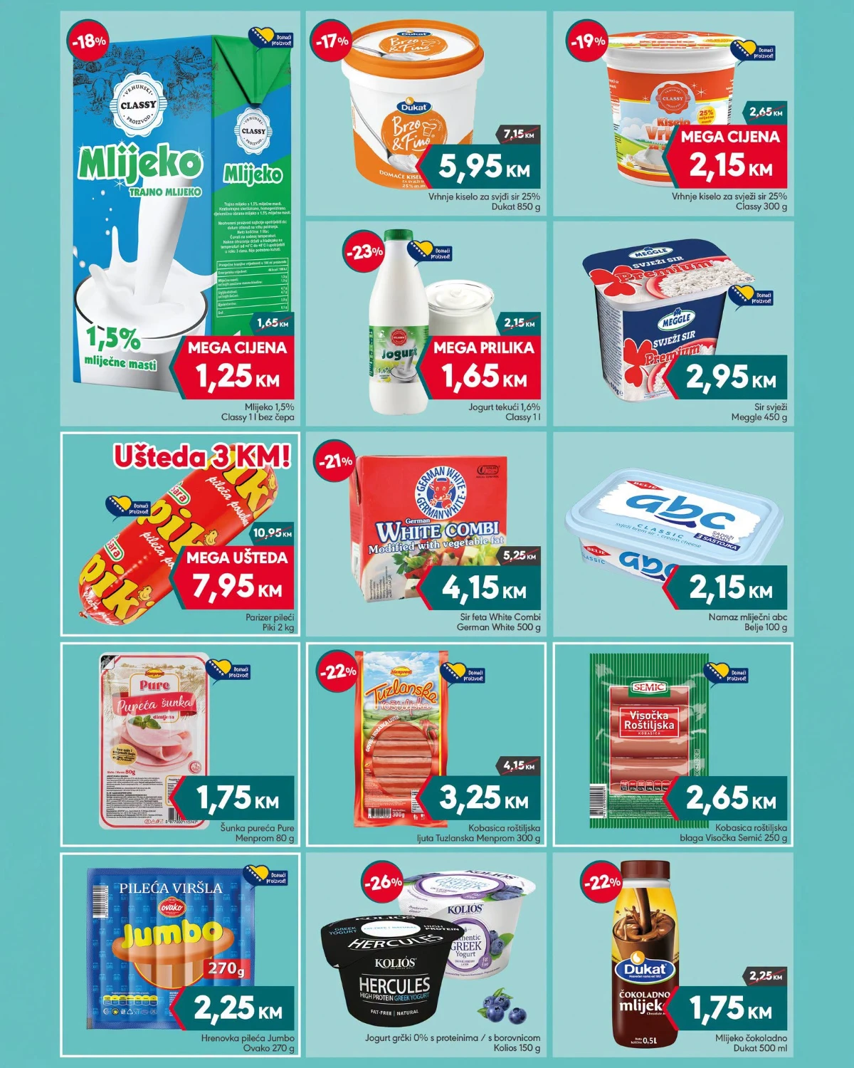 Mega Diskont katalog juli 2026 – mliječni proizvodi, jogurti i delikatesi | Strana 4