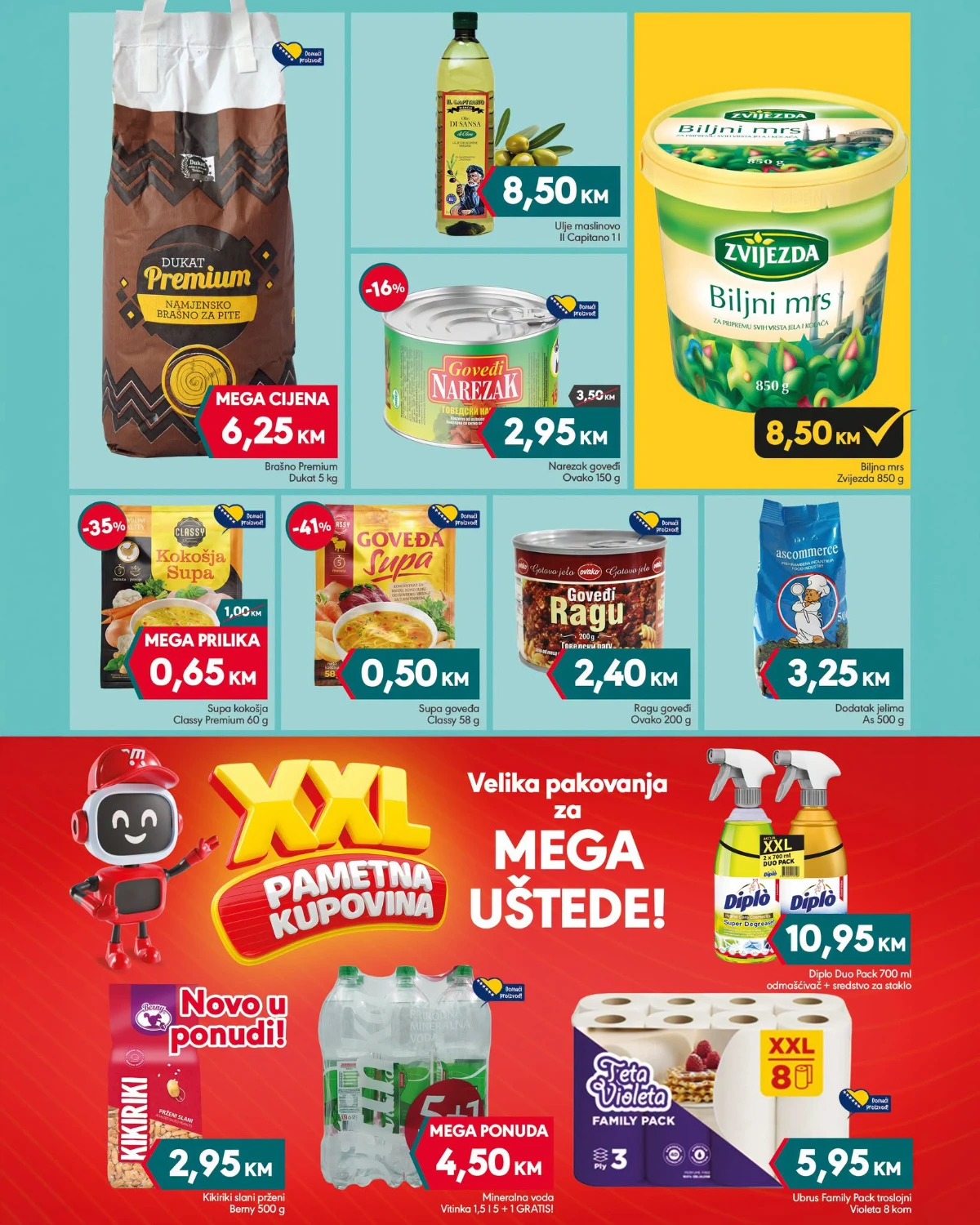 Mega Diskont katalog juli 2026 – brašno, ulje, sredstva za domaćinstvo i Mega XXL ponude | Strana 6
