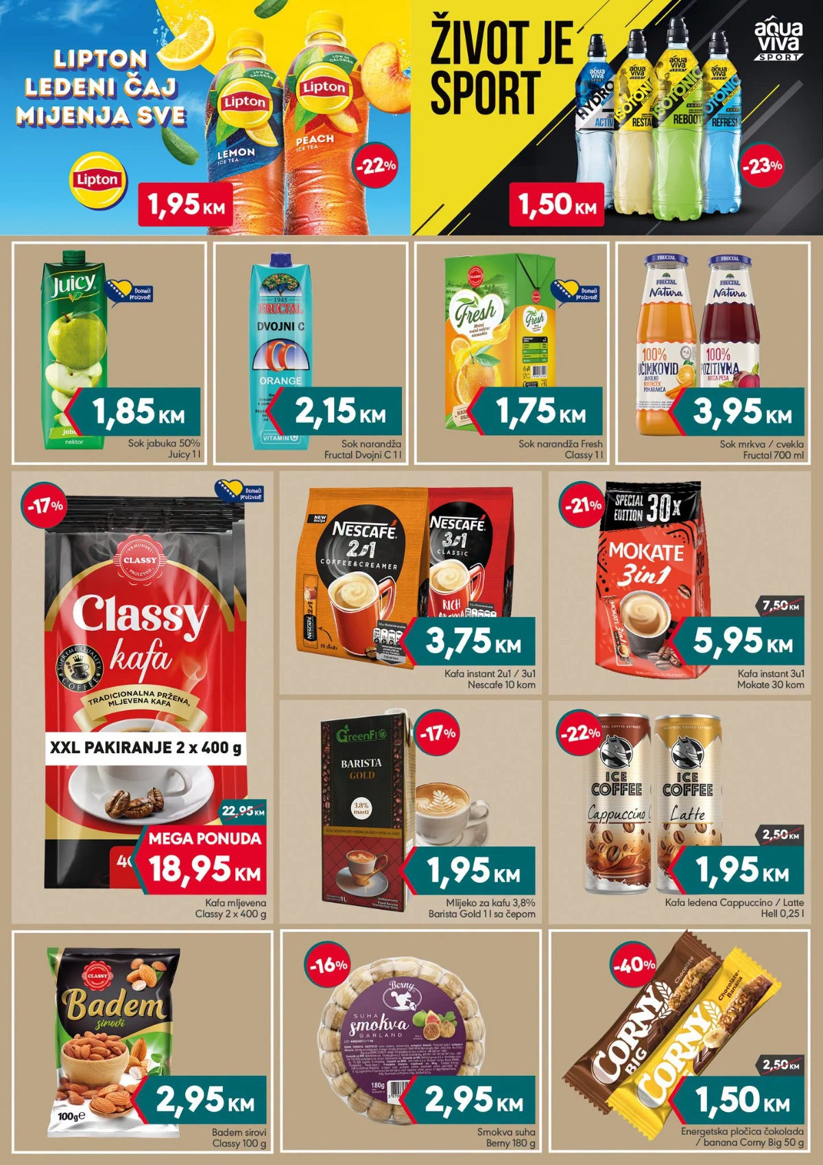 Mega Diskont katalog do 25.06.2026 – kafa, sokovi i bezalkoholna pića