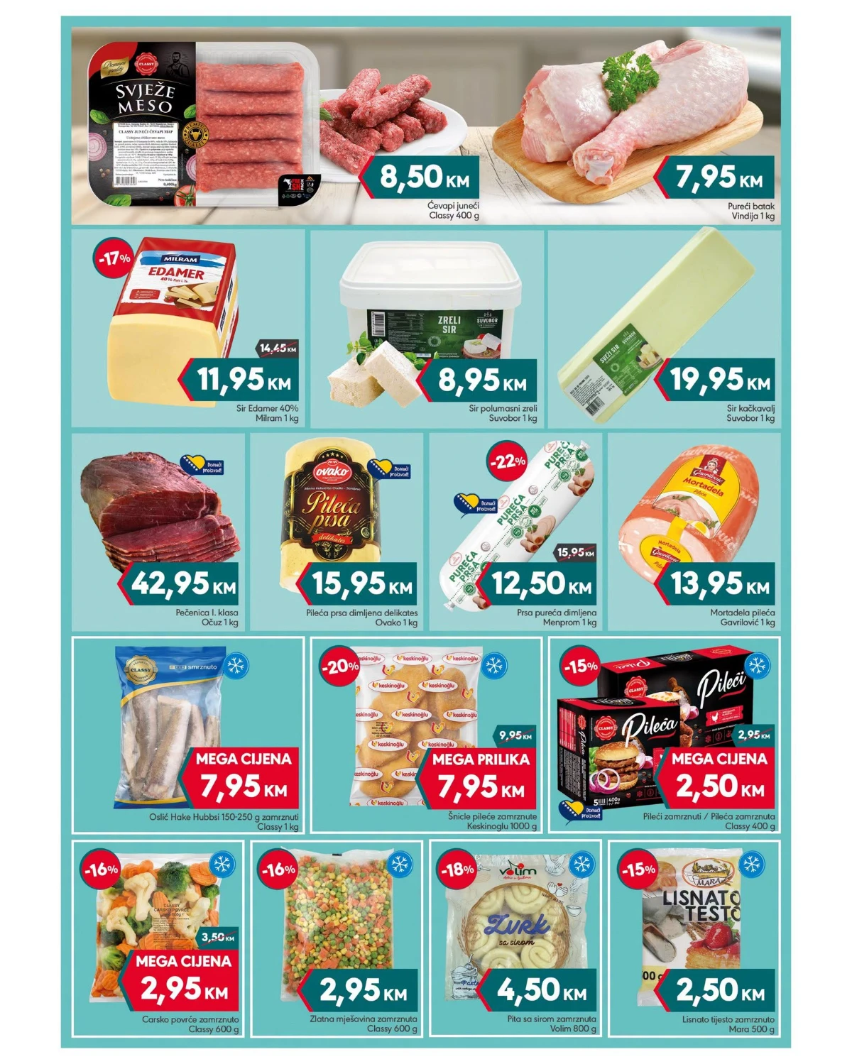 Mega Diskont katalog – meso, sirevi, suhomesnati i zamrznuti proizvodi
