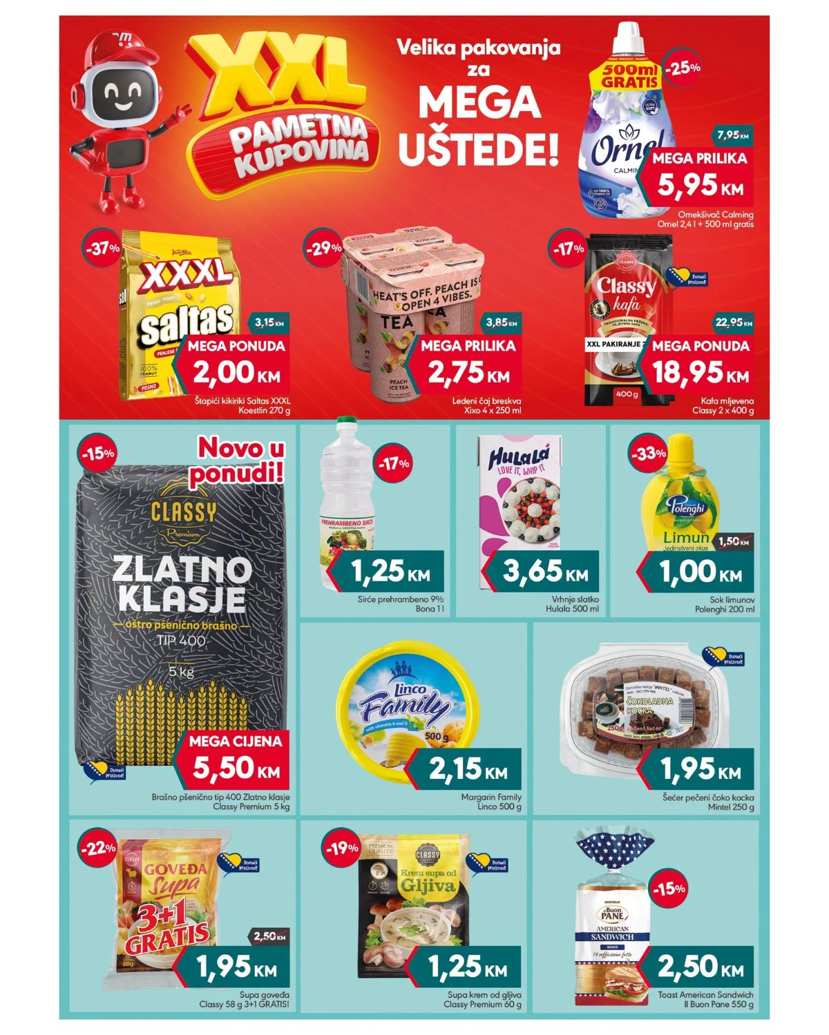 Mega Diskont katalog – XXL pakovanja, kafa, napici, brašno i prehrambeni proizvodi