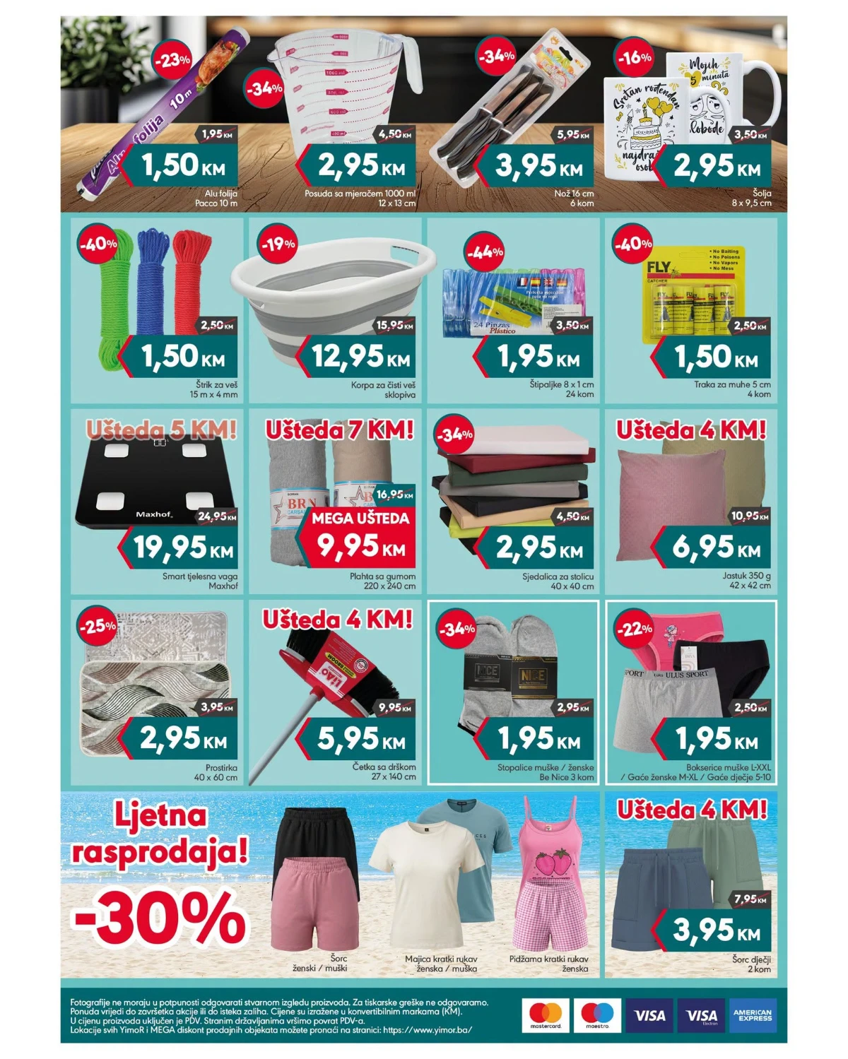 Mega Diskont katalog – proizvodi za domaćinstvo, tekstil i ljetna rasprodaja
