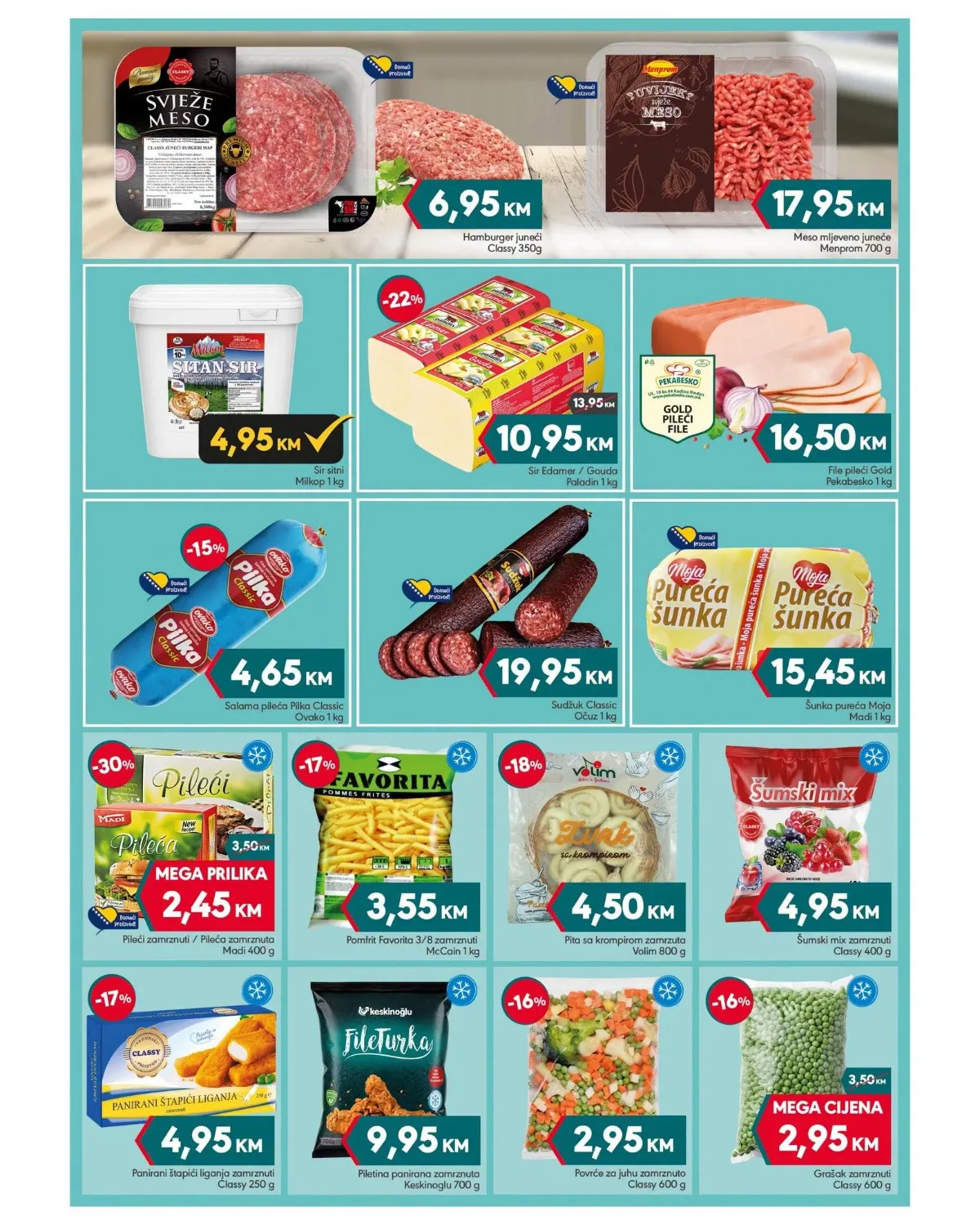 Mega Diskont katalog do 13.09.2026. – meso, sirevi, suhomesnati i zamrznuti proizvodi