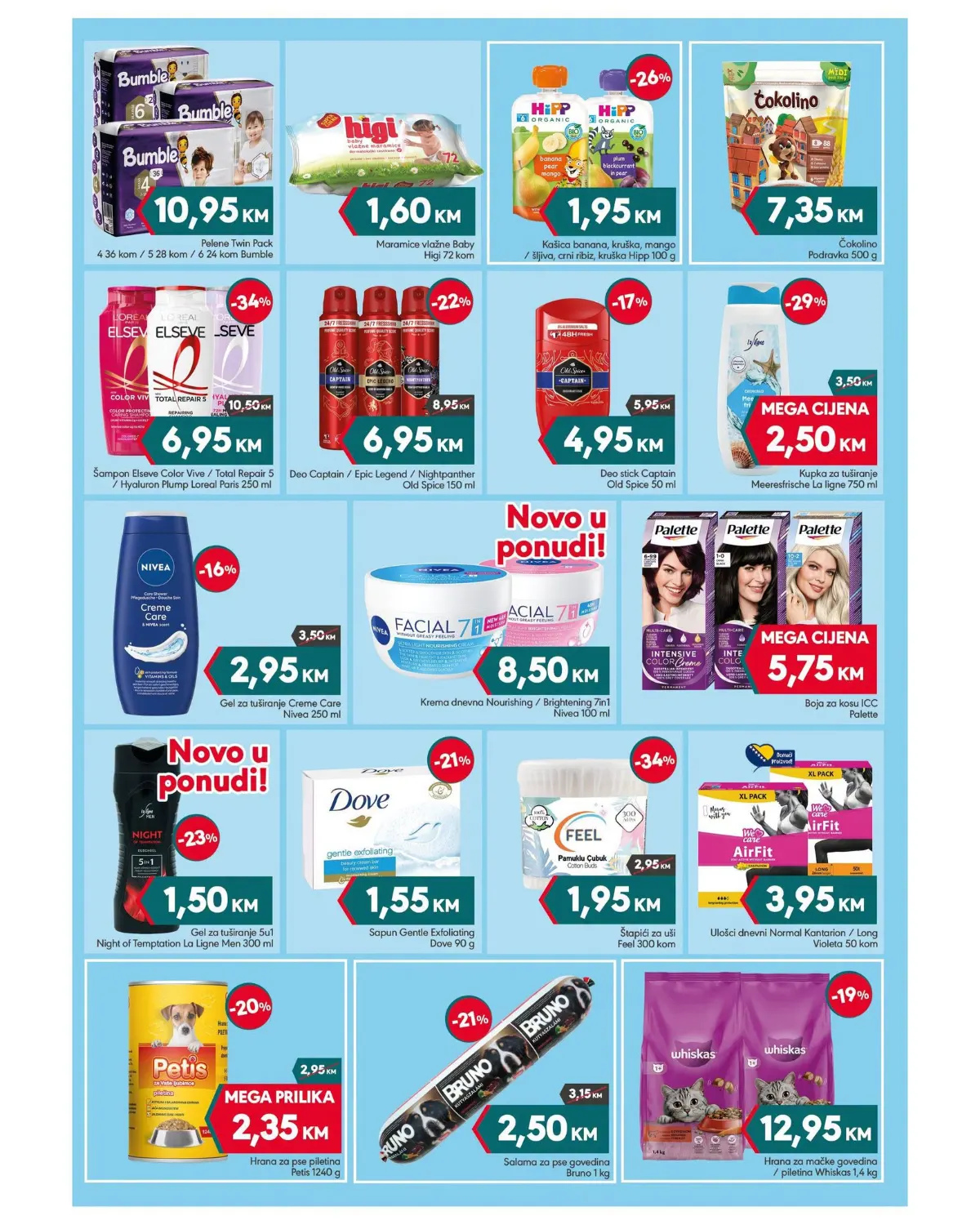 Mega Diskont katalog do 29.10.2026. – Dove, Nivea, dezodoransi, šamponi i proizvodi za ličnu higijenu