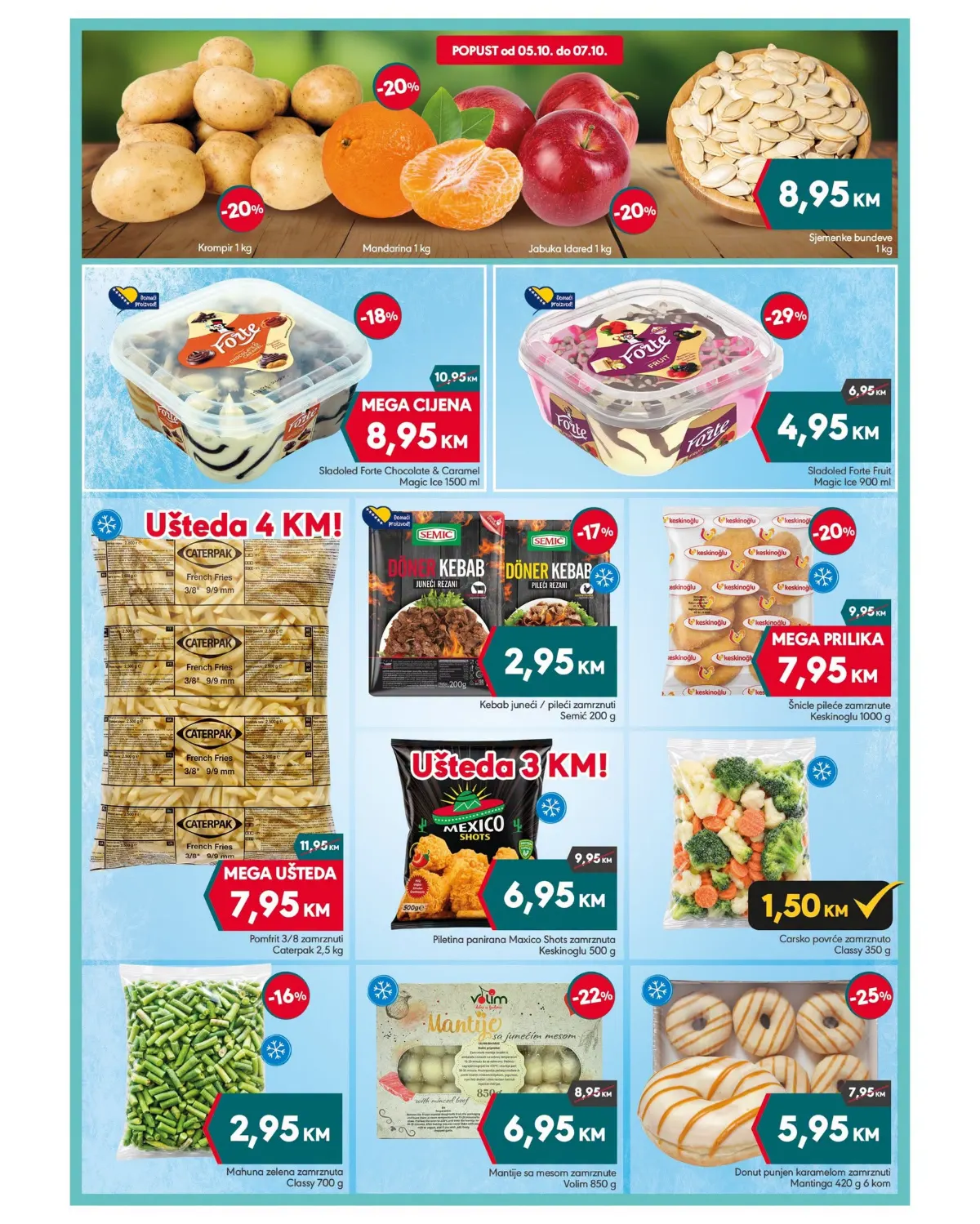 Mega Diskont katalog 05–18.10.2026. – voće, povrće, tjestenina i prehrambeni proizvodi