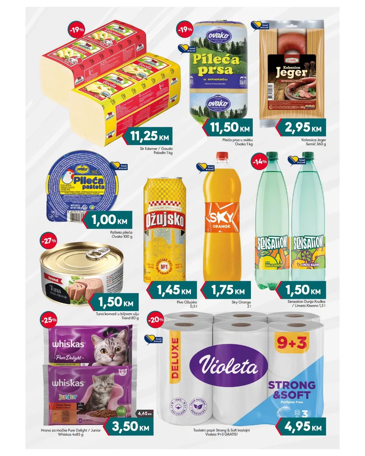 Mega Diskont MEGA Vikend do 16.08.2026. – sir, pileća prsa, piće, Violeta toaletni papir i druge akcijske cijene